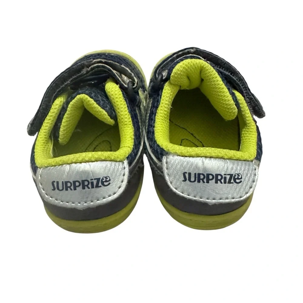 Stride Rite Surprize Lime Green‎ & Blue Aston Toddler Boys Sneaker 4